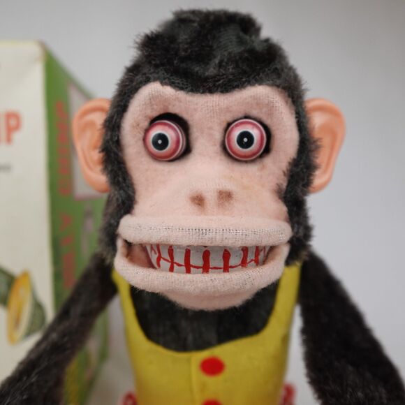Vintage Daishin Musical Jolly Chimp Clapping Cymbal Monkey Box Working Original - Picture 2 of 16